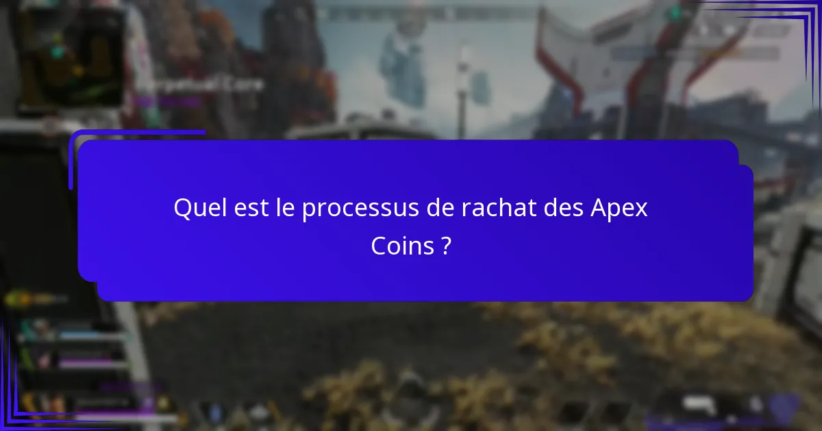 Où puis-je acheter des Apex Coins ?